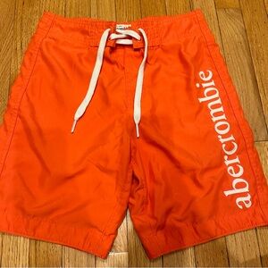 Orange abercrombie kids XL swim trunks